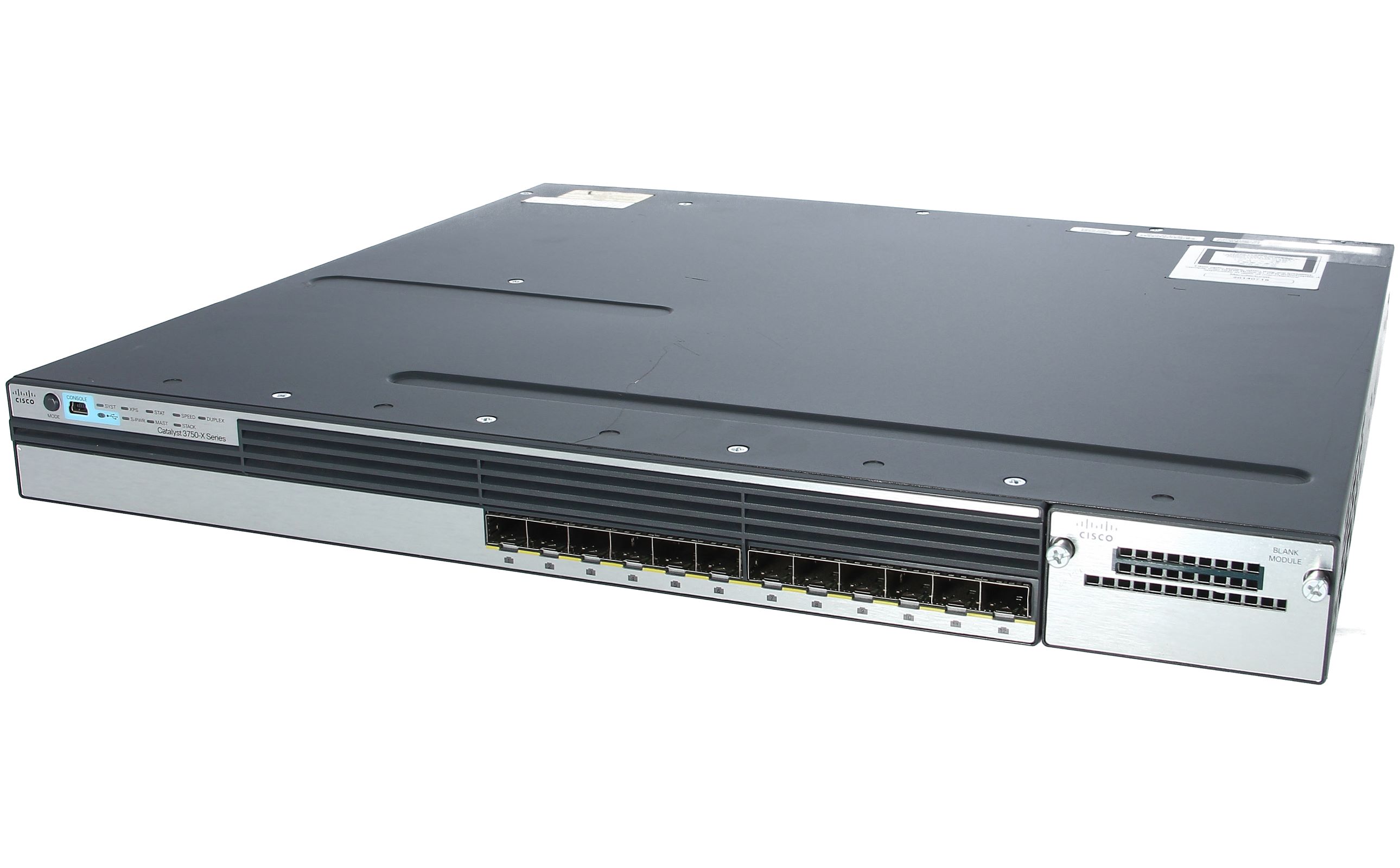 Cisco Catalyst 3750X-12S-E Managed Stackable Switch with 12 SFP Ports