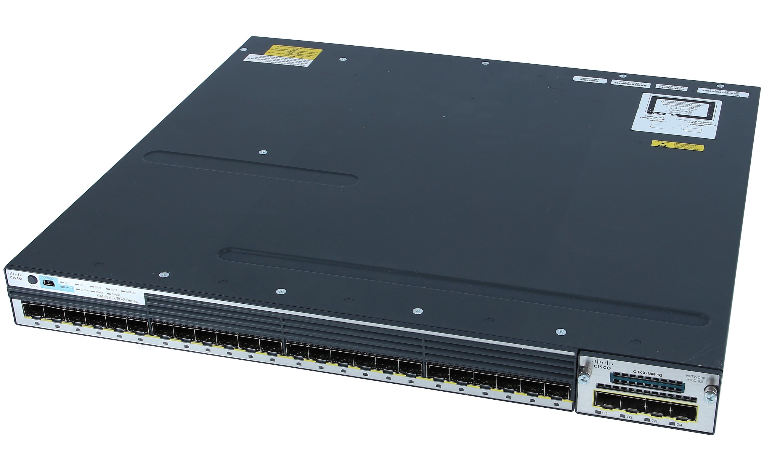 Cisco Catalyst 3750X-24S-S Managed Stackable Switch with 24 SFP Ports