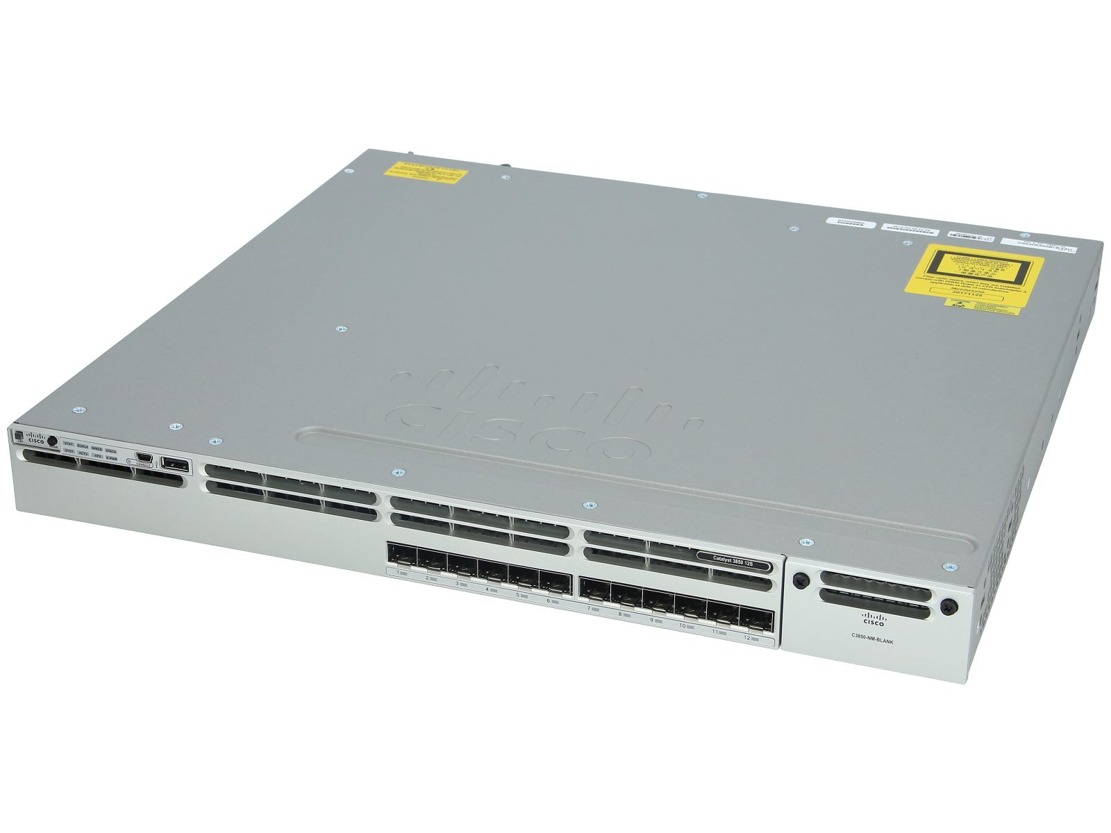 Cisco Catalyst 3850-12S-E Enterprise Switch, 12x SFP, Layer 3
