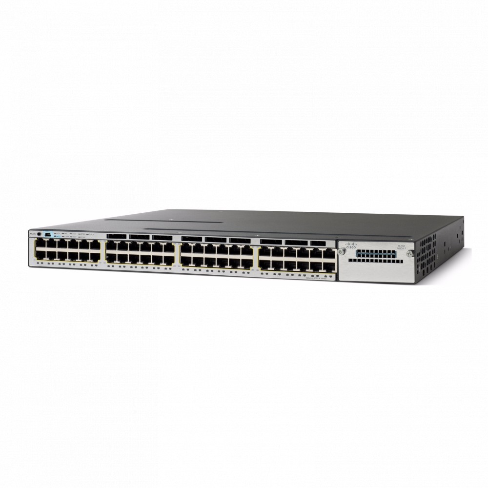 Cisco Catalyst 3850-48F-L Enterprise Switch, 48 PoE+ Ports