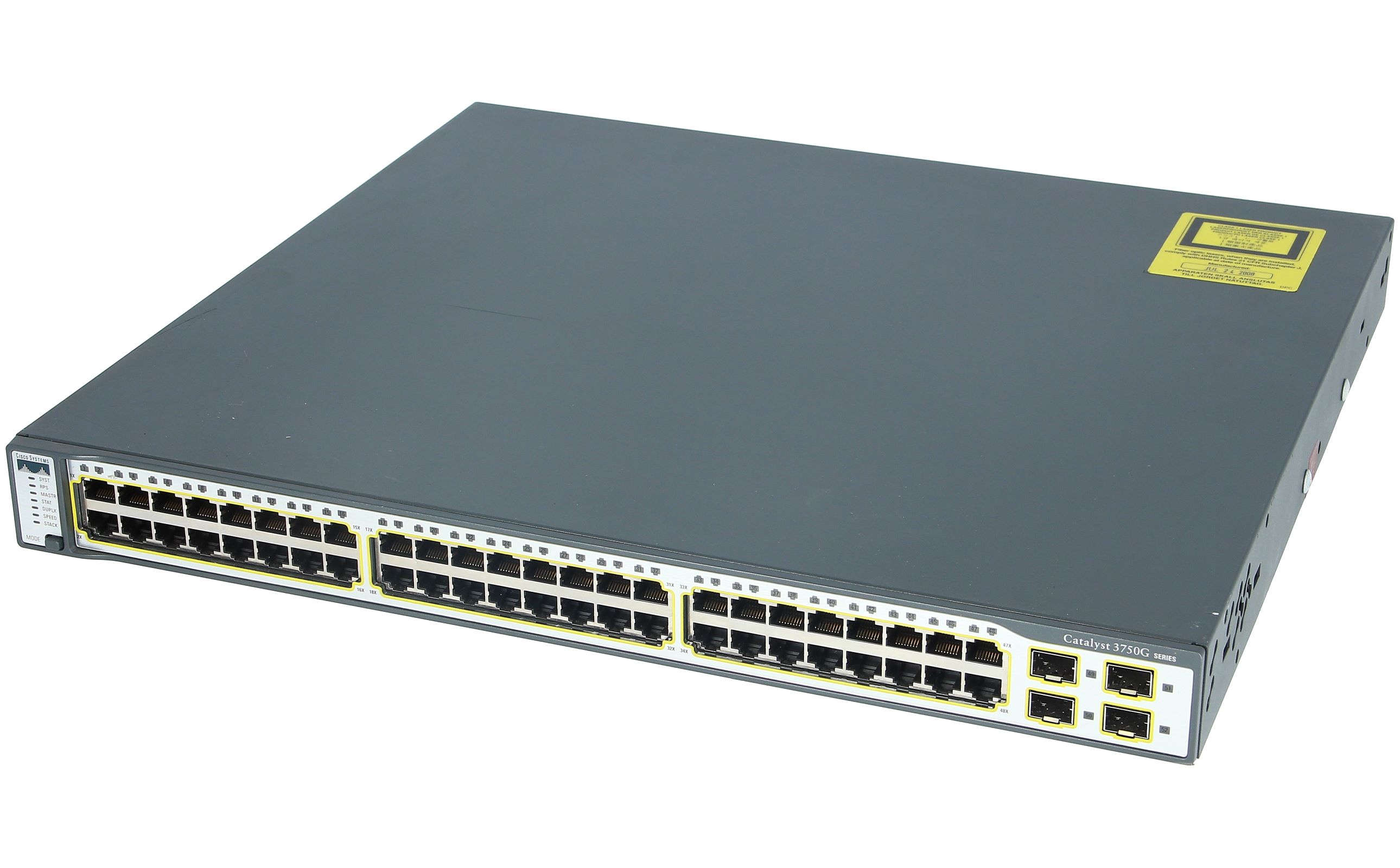 Cisco Catalyst 3750G-48TS-S Managed Gigabit Ethernet Switch, 48 Ports